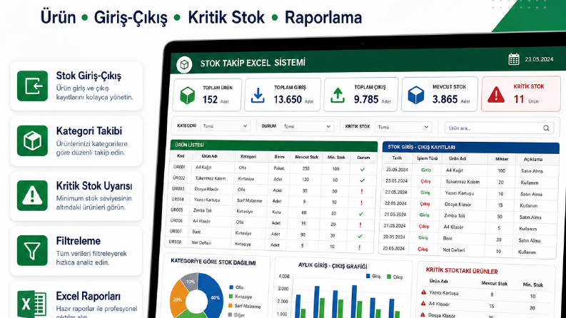 Stok Takip Excel Sistemi