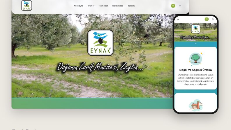 Eynak Zeytin - Kurumsal Web Sitesi (Türkçe / İngilizce)