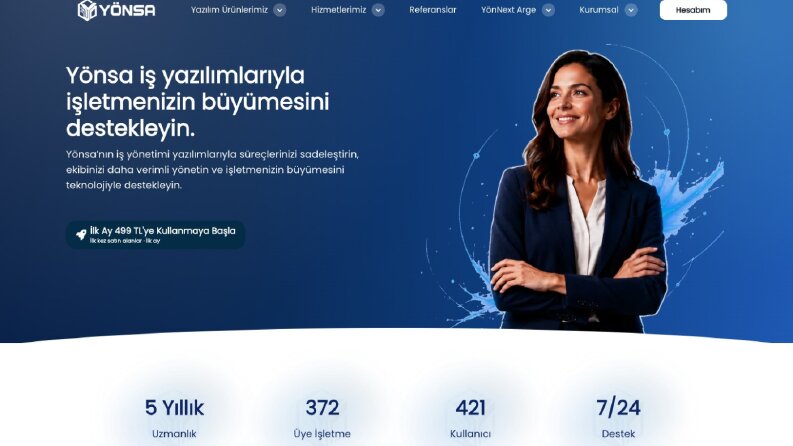 Yönsa – Kurumsal Web ve Modüler SaaS Ekosistemi