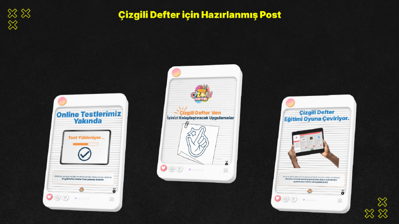 Çizgili Defter için Hazırlanmış Post