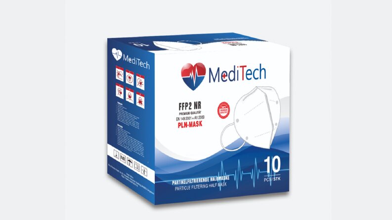 Meditech Maske Ambalaj Tasarımı