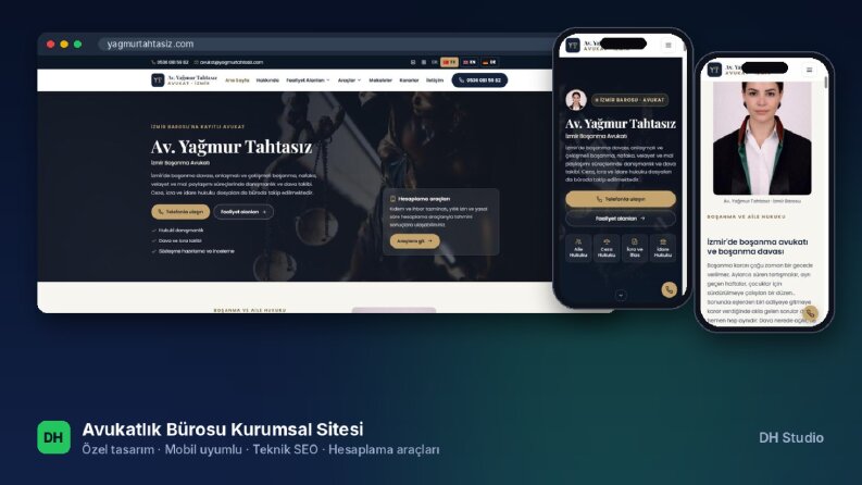 Av. Yağmur Tahtasız - Avukatlık Bürosu Kurumsal Sitesi