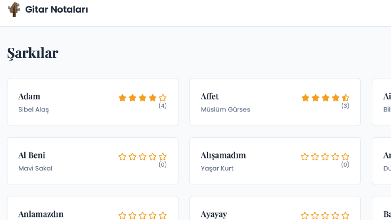 Hızlı, web sitesi. gitarnotalari.com