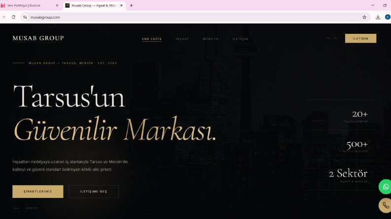 Musab Group Web Tasarım