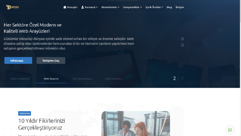 Wordpress Tabanlı Ajans Tasarımı