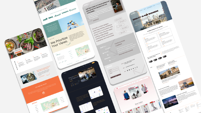 Tasarladığım bazı Web site örnekleri