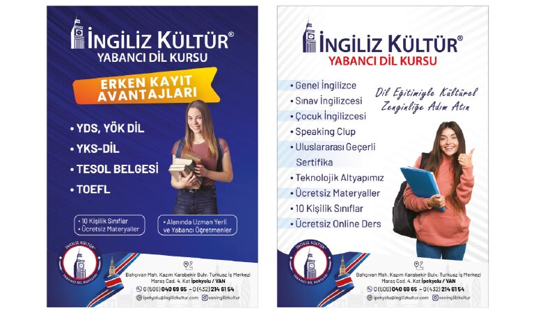 İngiliz Kültür Dil Kursu El İlanı