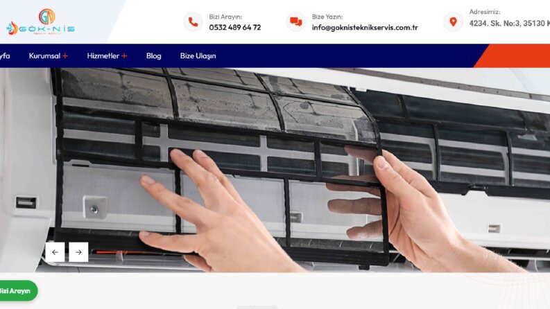 Göknis teknik servis web sitesi