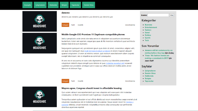 Wordpress tema entegrasyonu