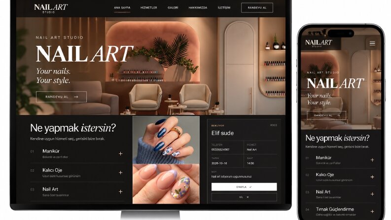 Nail art studio web sitesi 