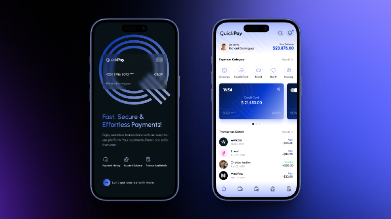 QuickPay Mobil Uygulama Tasarımı