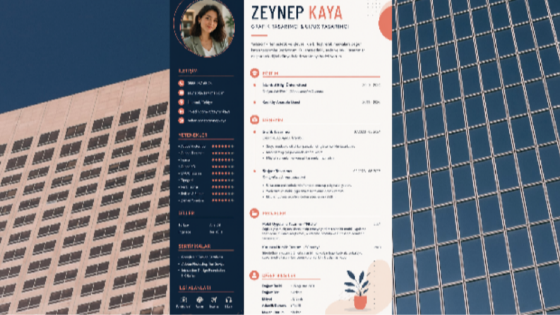 Zeynep Kaya – Grafik Tasarımcı CV Tasarımı