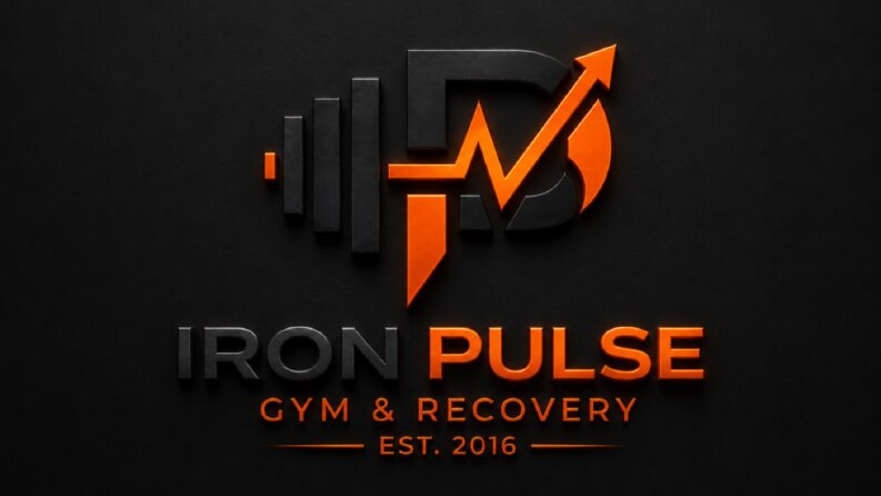 Iron Pulse - Premium 3D Gym & Fitness Logosu
