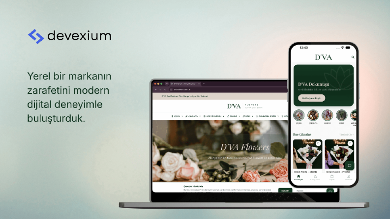 D'VA Flowers | Web & Mobil Çözümlerimiz Yayında!