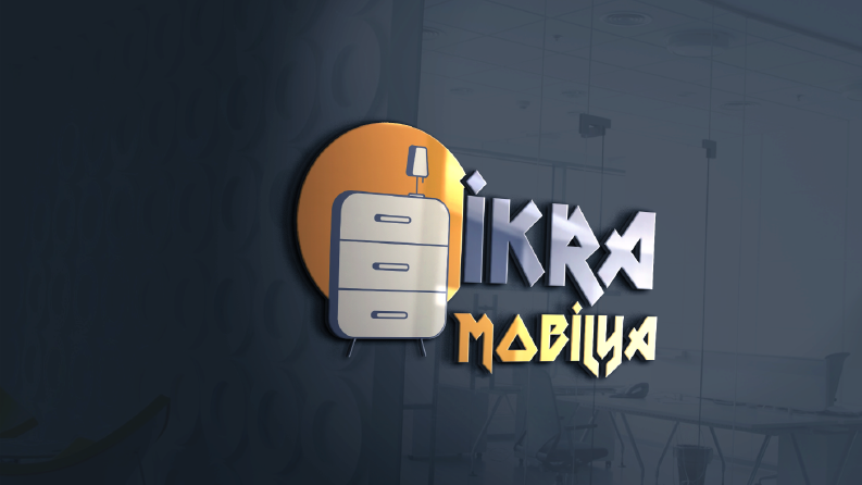 İKRA MOBİLYA - Ahşap mobilya üretimi yapan firma logosu.