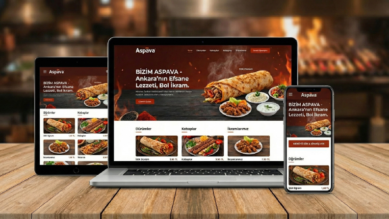 İştah Açan ve Sipariş Odaklı Modern Restoran