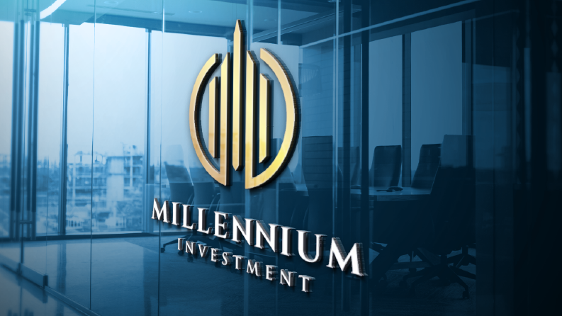 Millenium yatırım için yaptığım logo çalışması.
