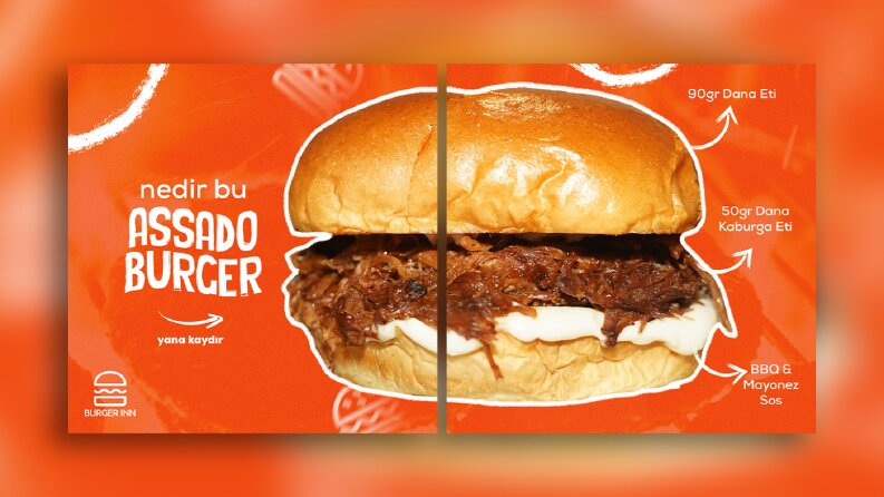BurgerInn - Instagram Post Tasarımı