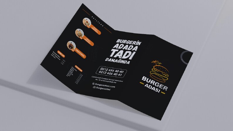 Burger Adası Kurumsal Kimlik Kartvizit