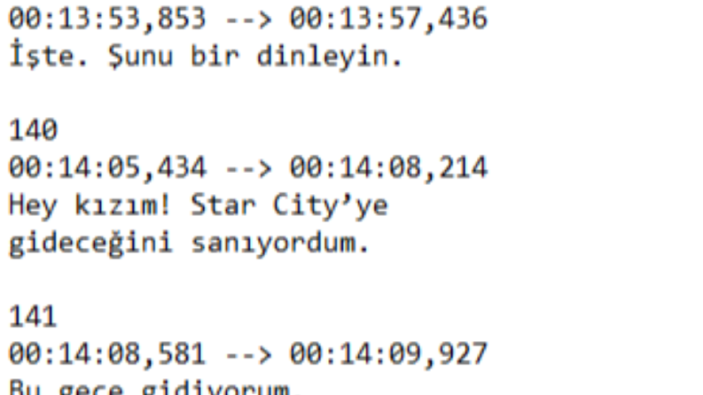 Alt yazı çevirisi