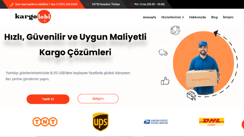 Kargolobi Kargo Web Sitesi Tasarımı