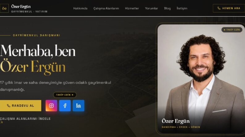 Özer Ergün: Gayrimenkul Danışmanı Kişisel Marka Sitesi