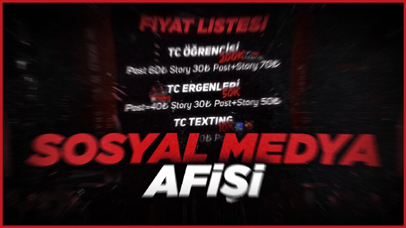 Sosyal medya afişi yapabilirim