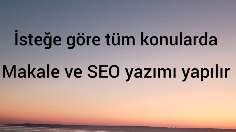Makale, metin, hikaye ve Ceo yazarlığı