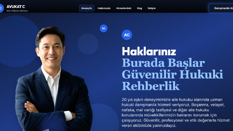 Avukatlara özel yaptığımız siteler 