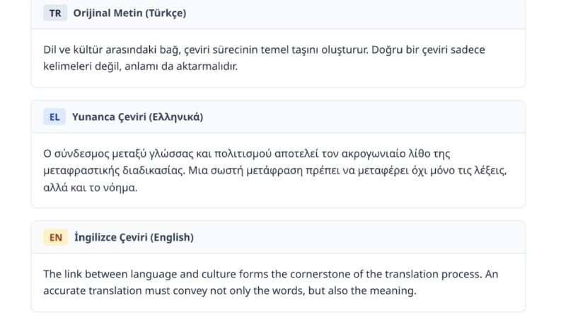 Genel ve Akademik Metin Çevirisi