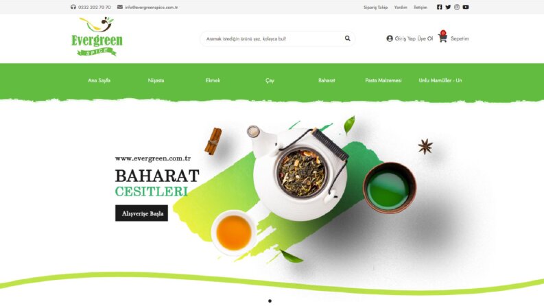 Evergreen E-ticaret Sitesi