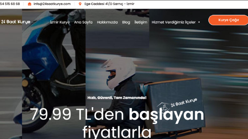 24saatkurye.com'u İzmir'in Lideri Yaptık