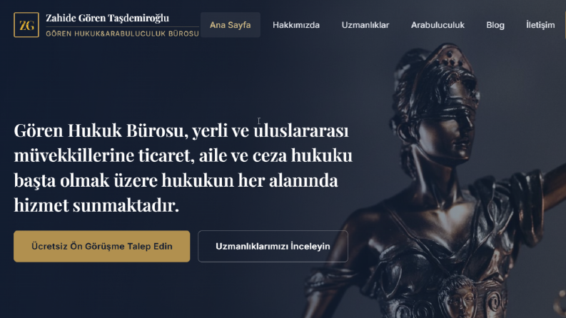 Hukuk ve Arabuluculuk Bürosu - Kurumsal Web Sitesi