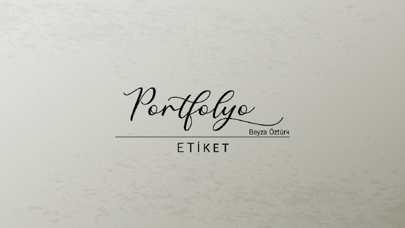 Sade ve Şık Etiket Tasarımları
