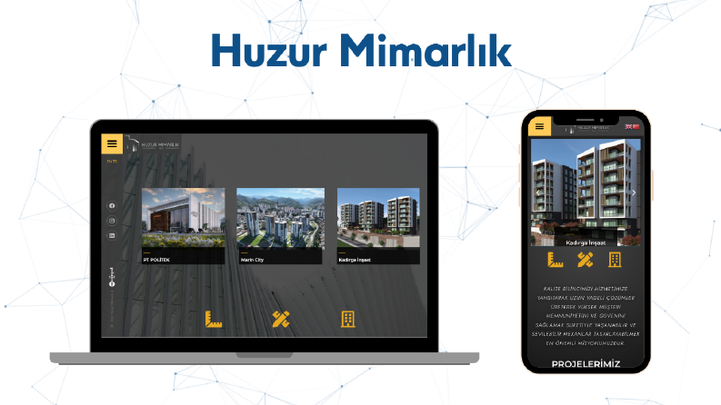 Huzur Mimarlık Web Sitesi Kurulumu ve Tasarımı
