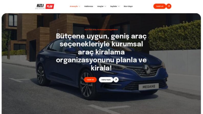 HIZLI PLAN - KURUMSAL ARAÇ KİRALAMA ŞİRKETİ WEB SİTESİ