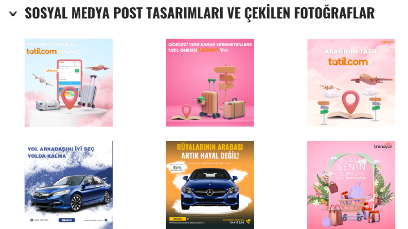 Sosyal Medya Tasarım ve İçeriklerimden Örnekler