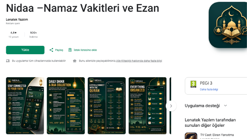 Ezan Vakti Uygulaması Çalışması
