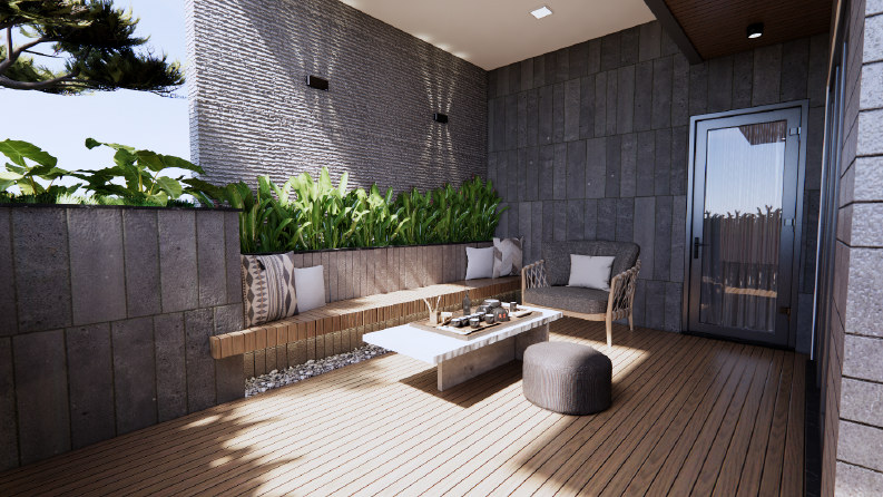 Balkon teras dizayn -RENDER