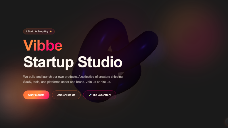 Yaratıcı Teknoloji Stüdyosu Kurucusu — Vibbe Studio