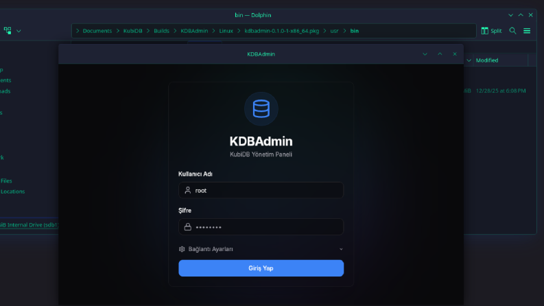 Kendi dili olan modern veritabanı