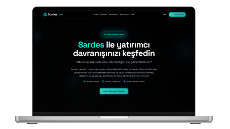 Sardes – Ürün Lansmanı Landing Page