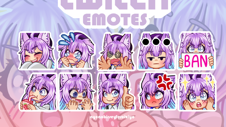 Monamew VTuber Emote