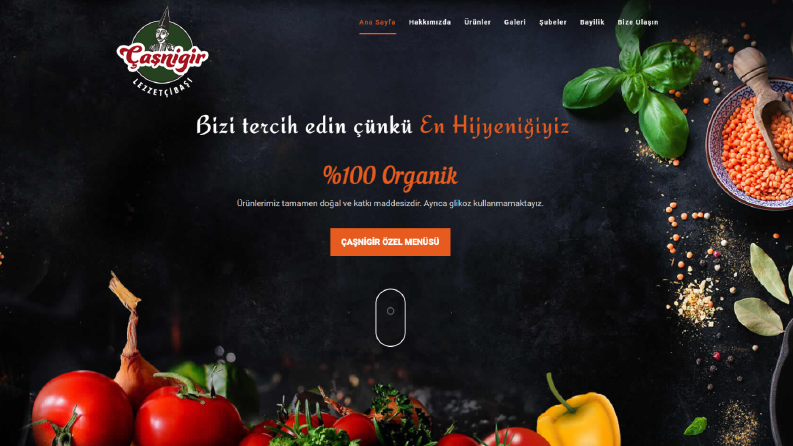 Çaşnigir Lezzetçi Başı - Website Tasarımı ve Kodlaması