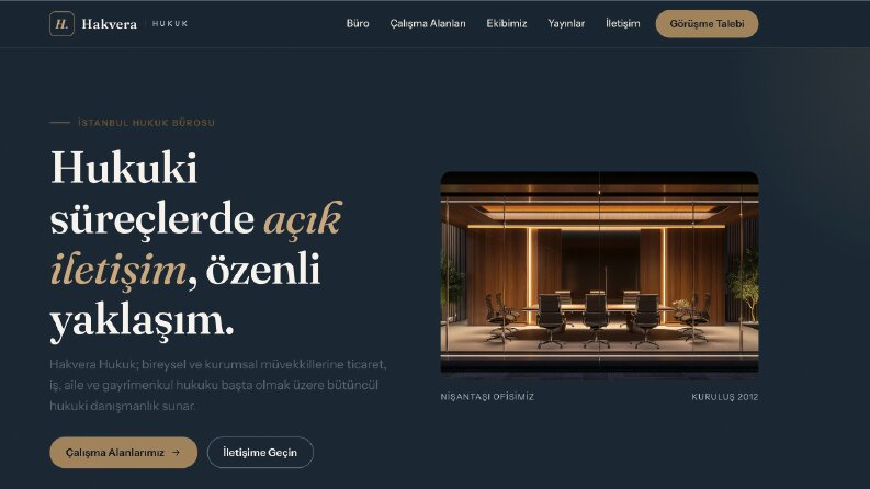 Hakvera Hukuk — Avukatlık Bürosu Web Sitesi