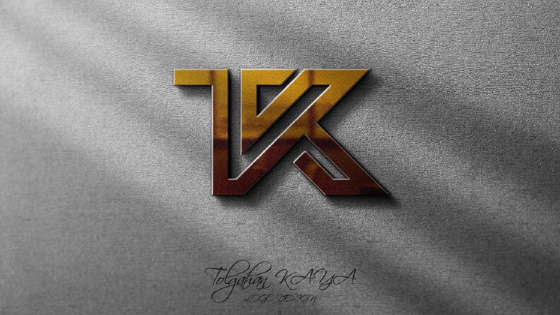 T ve K harflerinden Logo Tasarım