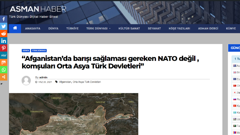 “Afganistan’da barışı sağlaması gereken NATO değil , komşula