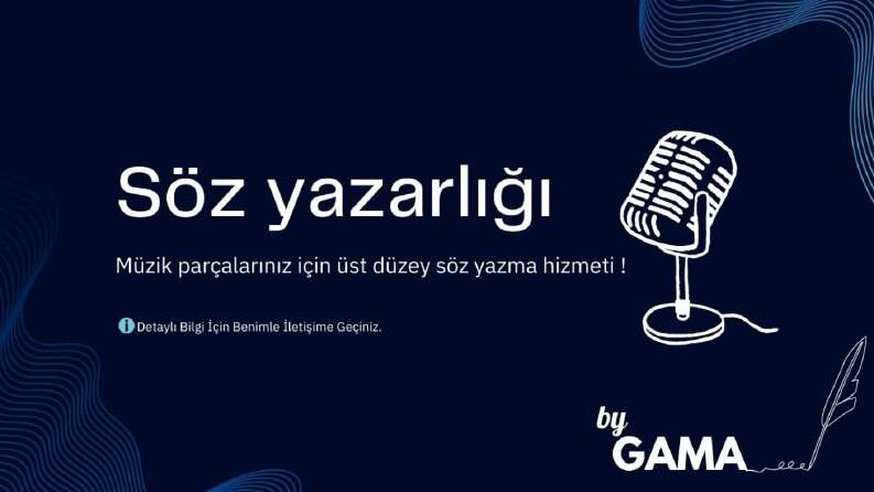 Rap - Trap - Drill tarzında parça sözlerininiz yazılır.