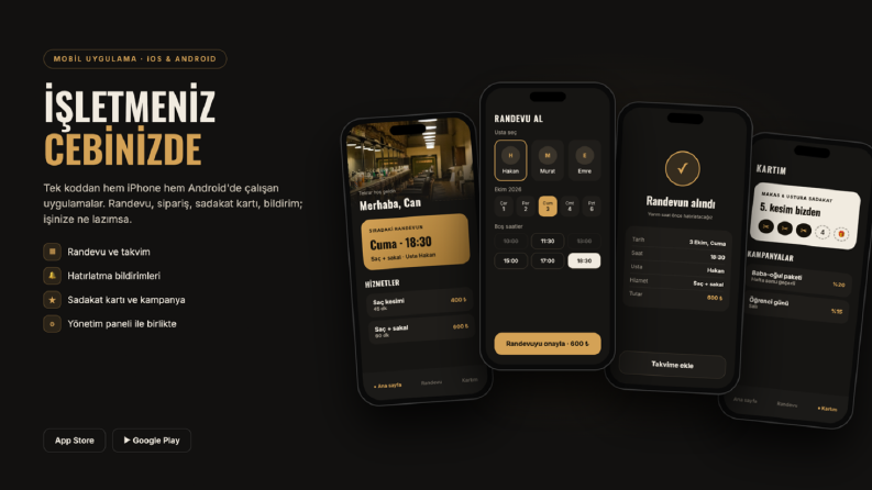 Tüm İşletmeler İçin iOS ve Android Mobil Uygulaması