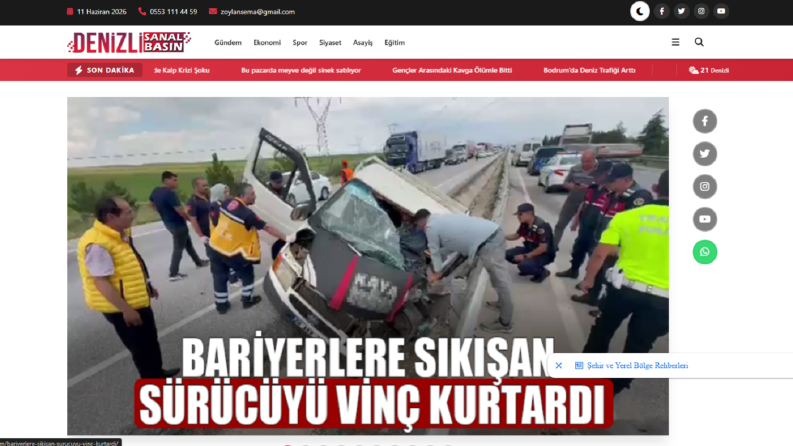 Denizli Sanal Basın Haber Portalı Geliştirme